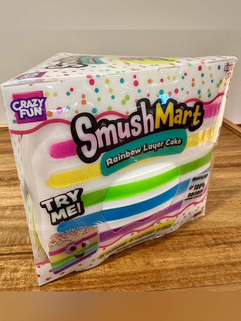 🍰 Super Fun SmushMart Rainbow Layer Cake Squishy Toy 🌟